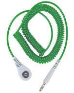 Desco 09126 Jewel Rapid Retraction Coil Cord, 6' (Emerald)