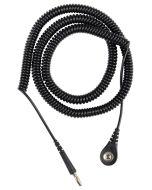 Desco 09682 Relaxed Retraction Coil Cord, Black, 20'