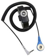 Desco 19902 MagSnap Metal Wrist Strap, includes 6' Coil Cord, Large