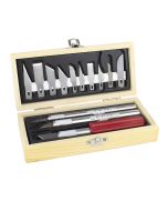 Excel Blades 44282 Craft Hobby Knife Set with Wooden Box (Case of 6)