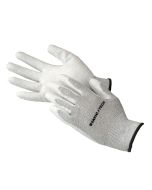 StaticTech Seamless Knit Nylon/Carbon Fiber ESD Assembly Gloves with Polyurethane Coated Grip Palm & Fingertips