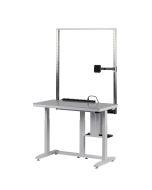 Gibo/Kodama NSG Ergo Lift Height Adjustable Workstation with Gray Acrylic Work Surface