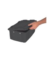 LEWISBins CDC2040-XL ESD-Safe Snap-On Cover for DC2000 Series Divider Boxes, Black