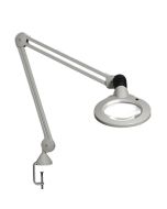 Luxo 18215LG KFM LED Magnifier with 5 Diopter Lens & Edge Clamp, Light Grey