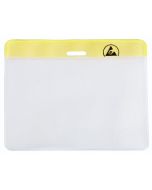 Menda 35015 ESD-Safe Horizontal ID Holder, Yellow, 3.5" x 2.38"