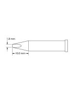 Metcal GT6-CH0018S 40&deg; Chisel Soldering Tip, 1.8 x 10mm