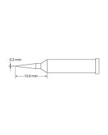 Metcal GT6-CN1502A-PK Conical Sharp Soldering Tip, 0.2 x 15mm Drawing