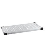 Metro 1836LS Louvered/Embossed Stainless Steel Super Erecta Solid Shelf, 18"x36"