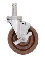 Metro 5MHTPB High-temp Autoclave Phenolic Stem Casters, Braking, 5"