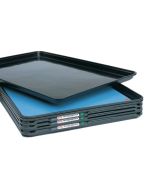 Metro CBNTC-MTRAY Dissipative ESD Molded Fiberglass SmartTray&trade;, Black, 17.75" x 25.75" x 1.12"