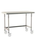 Metro TableWorx&trade; Mobile-Ready Stainless Steel Work Table with Type 316 Work Surface, Type 304 Frame & Legs