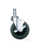 Olympic J5B 5" Resilient Rubber Braking Caster - 200 lb. capacity