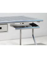 Stainless Steel Sliding Keyboard Shelf, 18" x 20" x 4.5"