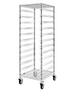 Quantum BC212469M11CO Bin Cart with 11 Rails, 21" x 24" x 69"