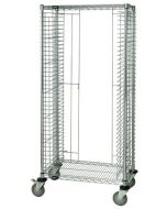 Quantum TC-EL38CO End-Load Wire Tray Cart, holds 38 Trays, 21.75" x 27" x 69"