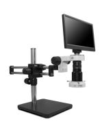 MAC3 Ergonomic Inspection System with Quad-Control LED Ring Light, Double Arm Boom Stand & 1080p Camera