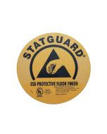 Statguard Flooring 46005 "ESD PROTECTIVE FLOOR FINISH" Floor Sign, 8" Diameter (Pack of 10)