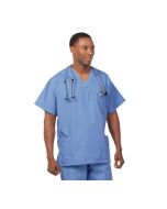 78762 Fashion Seal® Unisex Scrub Shirt with 3 Pockets, Ciel Blue