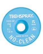 TechSpray 1820-5F No-Clean Wick ESD Desolder Braid, .035" dia. x 5' Spool 