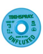 TechSpray 1832-5F Unfluxed Green #3 Braid - AS - 5' Spool