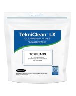 Teknipure TC2PU1-99 TekniClean&trade; LX Polyester Knit Cleanroom Wipes, 9" x 9" (Bag of 100)