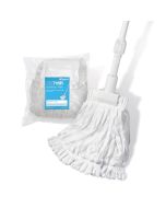 Texwipe TX7106 BetaMop&reg; Complete Mop System, includes Polyester String Mop Head & 60" Long Fiberglass Handle