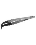 Tronex 7-CB-SA-CH Precision Stainless Steel Tweezer with Replaceable Very Fine, Curved Carbon Fiber Tips