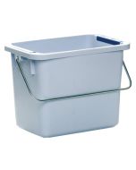 Vileda 120942 Polypropylene 6 Liter Bucket, 11" x 8" x 7"