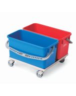 Vileda 149624 Double Bucket Chassis with Two 6 Gallon Buckets