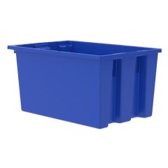 Akro-Mils 35240 Nest & Stack Totes, 15.5" x 23.5" x 12" Blue