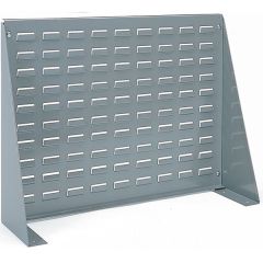 Akro-Mils 98600 Bench Mounted Louvered Hanging Bin Panel, Gray, 28" x 19.5" Tall