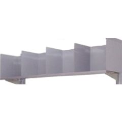 BenchPro TBS36 Upright Mounted Top Bin Shelf, 36" W x 12" D x 12" H