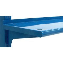 Upright Mounted Powder Coated Shelf with Rounded Front Edge, 12" x 36"