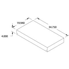 BenchPro TSSS22 Top Shelf for Staging Stations, fits 22" Deep Carts