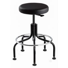 Bevco 3600-V Bench Height Backless Stool with Tubular Steel Base, Vinyl