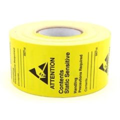 Botron B6712 Writable JEDC-14, Yellow, Adhesive Labels, 1.75" x 2.5"