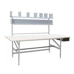 Bulman Products A80-35 36" x 84" Packing Table with (2) Shelves & Drawer