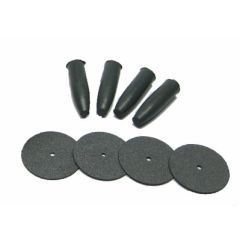 CircuitMedic Micro Drill Accessories - Rubber Abrading Tips, Cutoff Disks