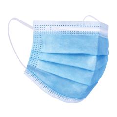 Epic 40578-RS5 3-Ply Pleated Face Mask with Ear Loops, Blue (Case of 500)