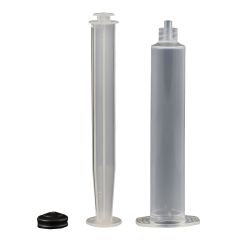 Jensen Global JGM10LL-15 Manual Unassembled Syringe Barrel & Plunger Kit with Luer Lock Stopper Cap, 10cc