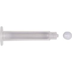 Jensen Global JG10A-30 Air Syringe & Stopper Kit with White PE Stopper, 10cc, Natural