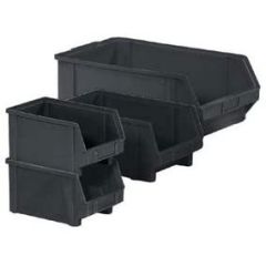 LEWISBins+  Plastibox® ESD Parts Bins, Black 