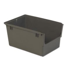 LEWISBins NO2415-12 Heavy Duty Shelf Bin, Grey, 9" x 24" x 12"