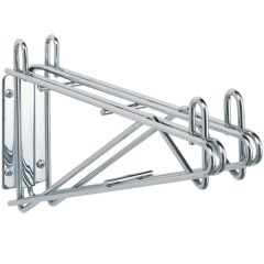 Metro 2WD14C Chrome Direct Wall Mount Double Bracket, 14"