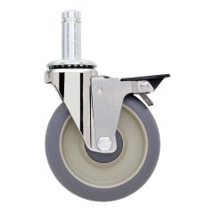 Metro 5MDBA High Modulus Standard Dry App. Caster with Donur Bumpers, Braking - 250 lb. Capacity, 5"