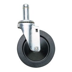 Resilient Swivel Standard Stem Caster, No Brake, 5"