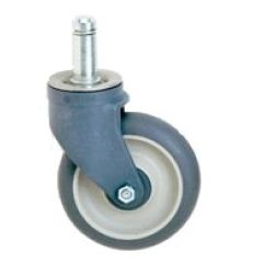 Swivel Polymer Stem Caster, No Brake, 5"