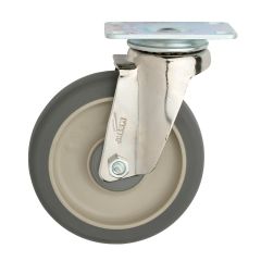 Metro B5P Polyurethane Caster Swivel B-Plate, No Brake, 5"