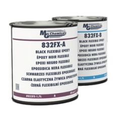 MG Chemicals 832FX-1.7L Flexible Dual-Component Epoxy Potting & Encapsulating Compound, Black, (2) 1.7 Liter Pails