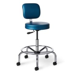 CL35 Exam Room Stool with Tubular Chrome Base